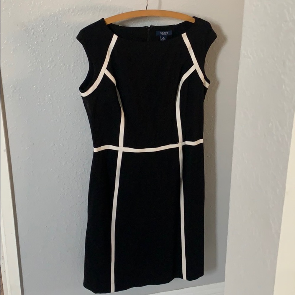 Chaps blk poly with with accent trim, sz 12. $18